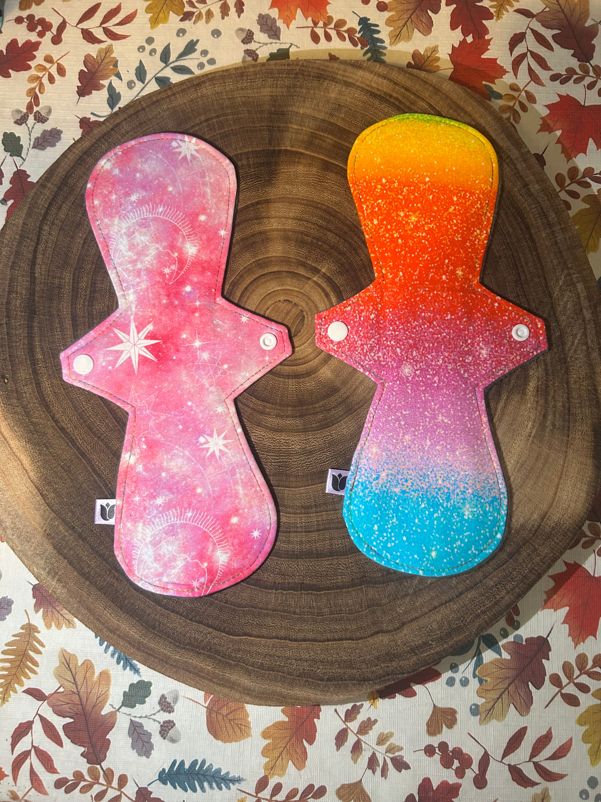 12” Round - Heavy - Rainbow Glitter