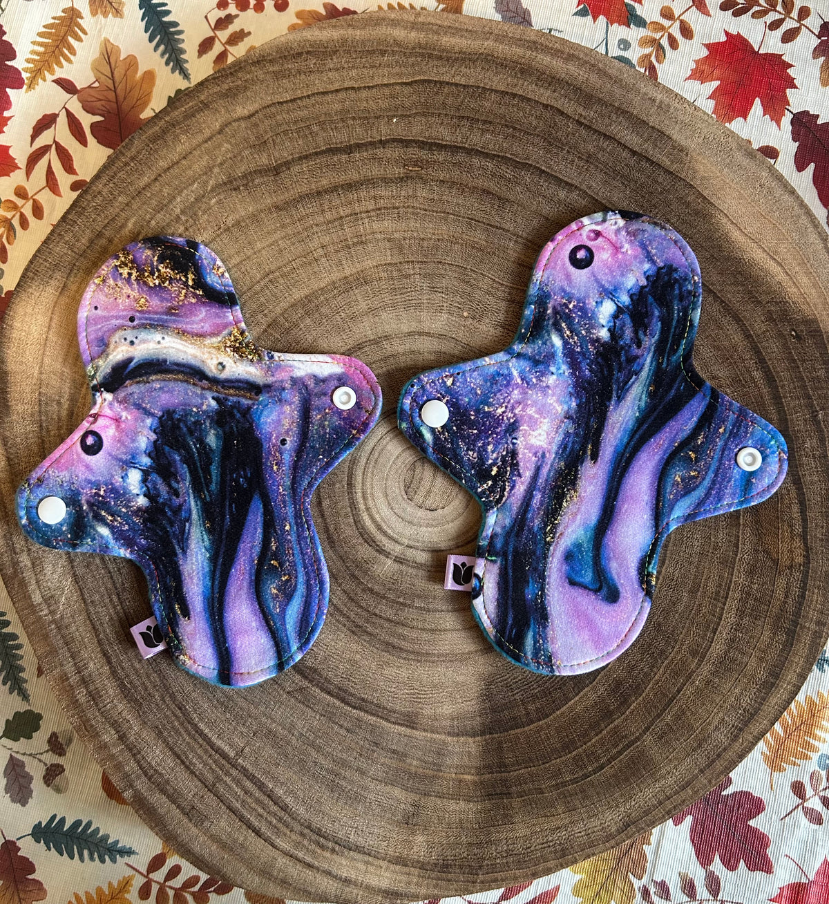 8” Curvy - Light - Purple Marble