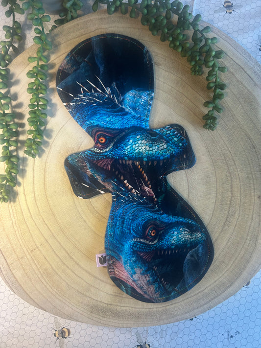 13" Tee - Heavy - Blue Dinos