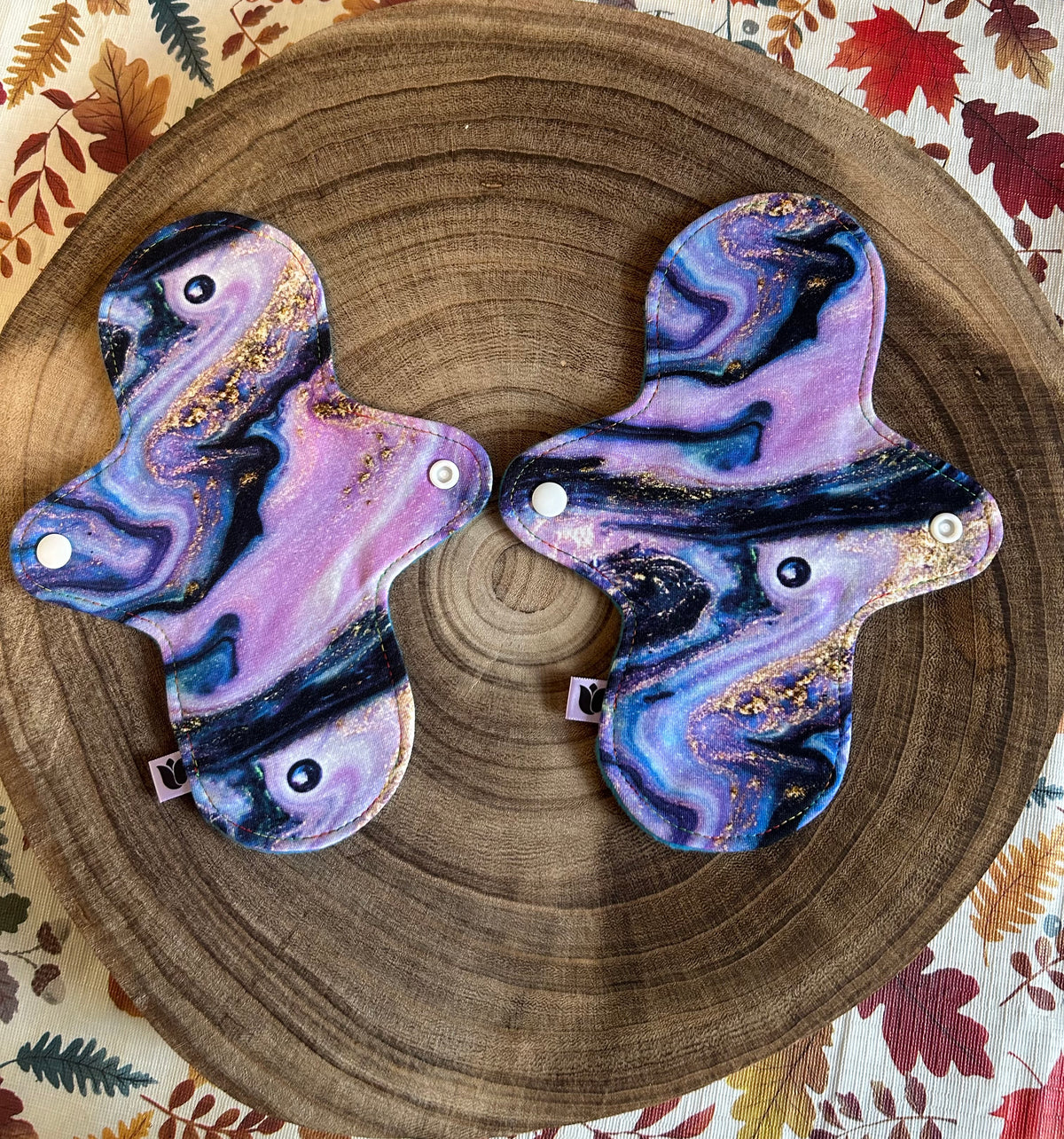 9” Curvy - Light - Purple Marble