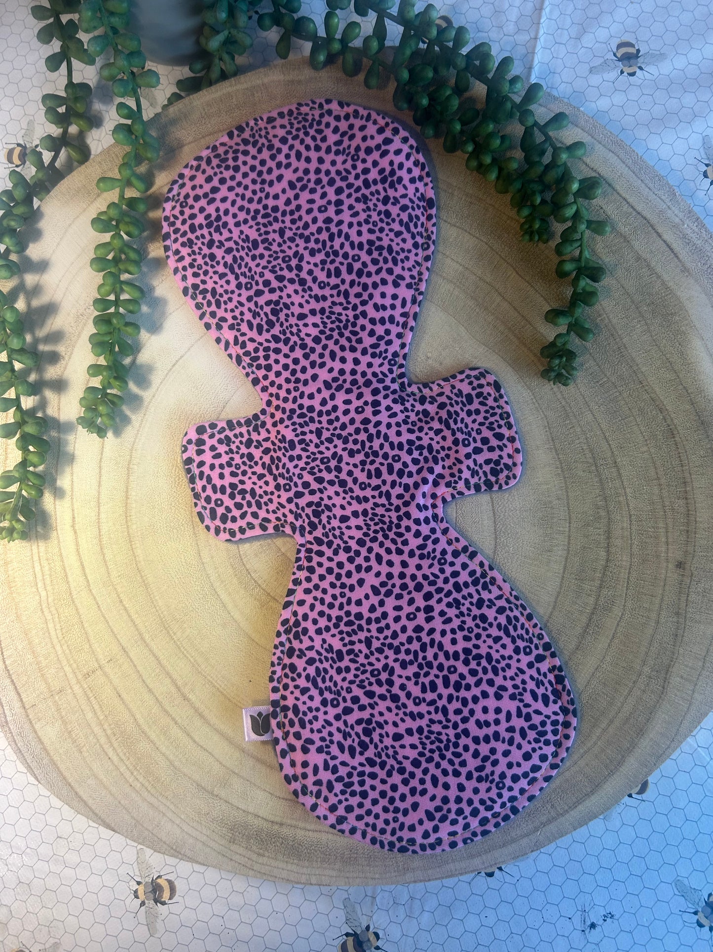 14" Tee - Heavy - Pink Cheetah