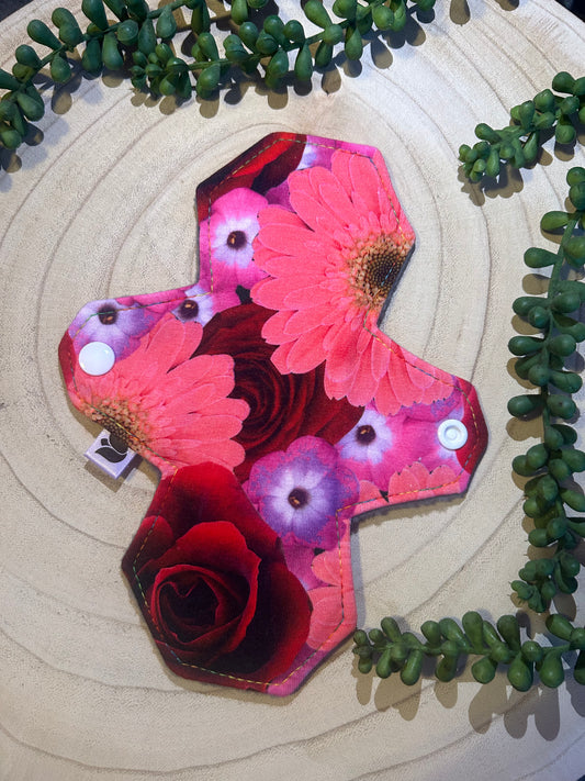 8" Sapphire - Regular - Pink Flowers